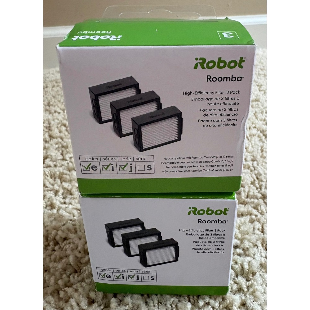 iRobot Roomba High-Efficiency Filter 3 Pack for e i j Series Genuine New